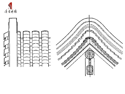 合瓦屋面鞍子脊細(xì)部構(gòu)造